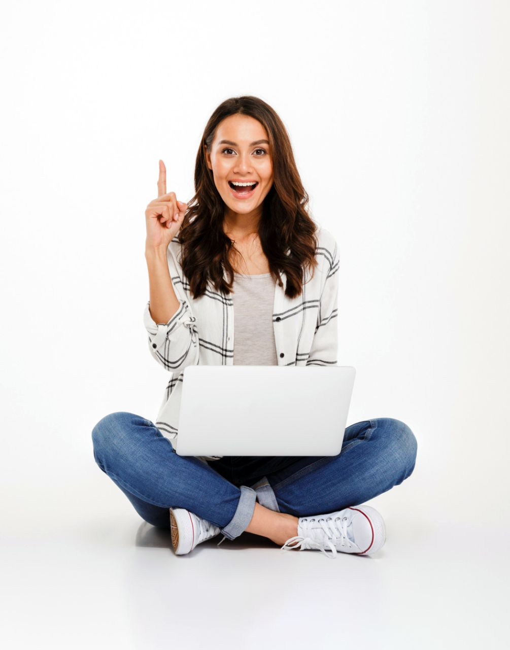 Login Image or a girl on a laptop